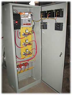 Panel de control para sistema con carga resistiva