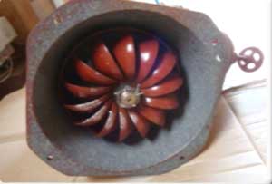 Rotor de turbina turgo
